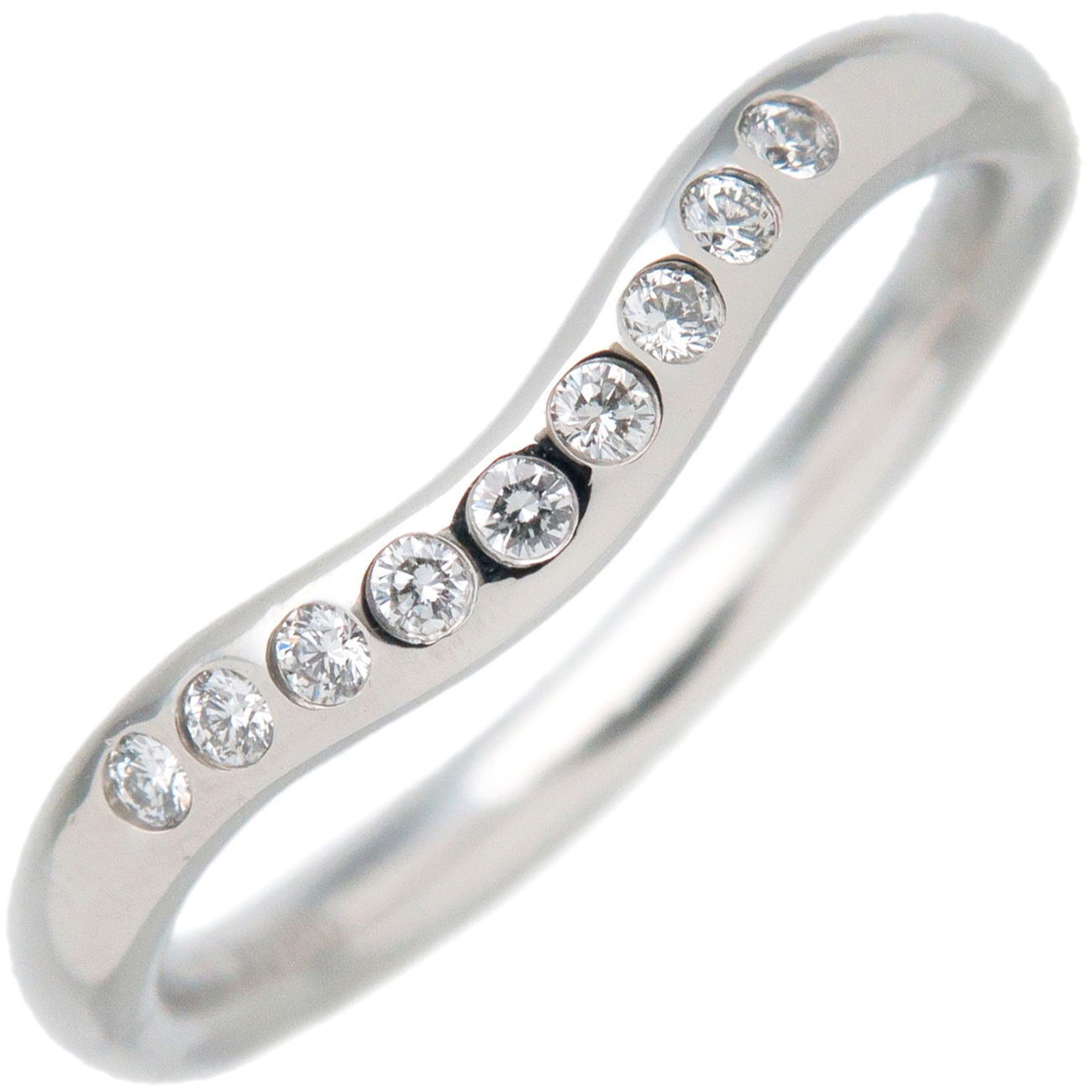 Authentic Tiffany  Co. Curved Band Ring