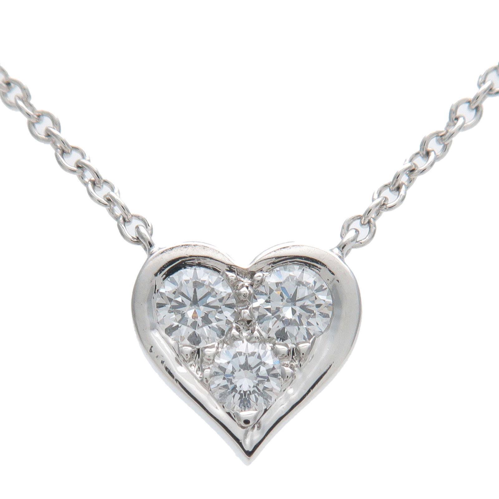 Tiffany  Co. Sentimental Heart   Diamond Necklace Platinum
