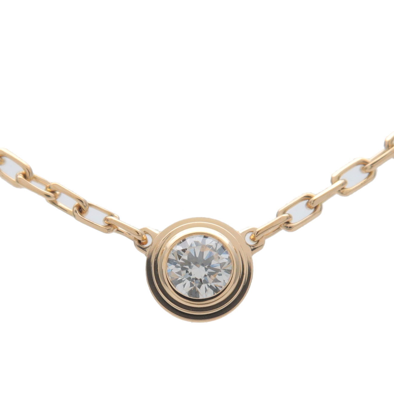 Authentic Cartier Diamant Leger SM 1P Diamond Necklace