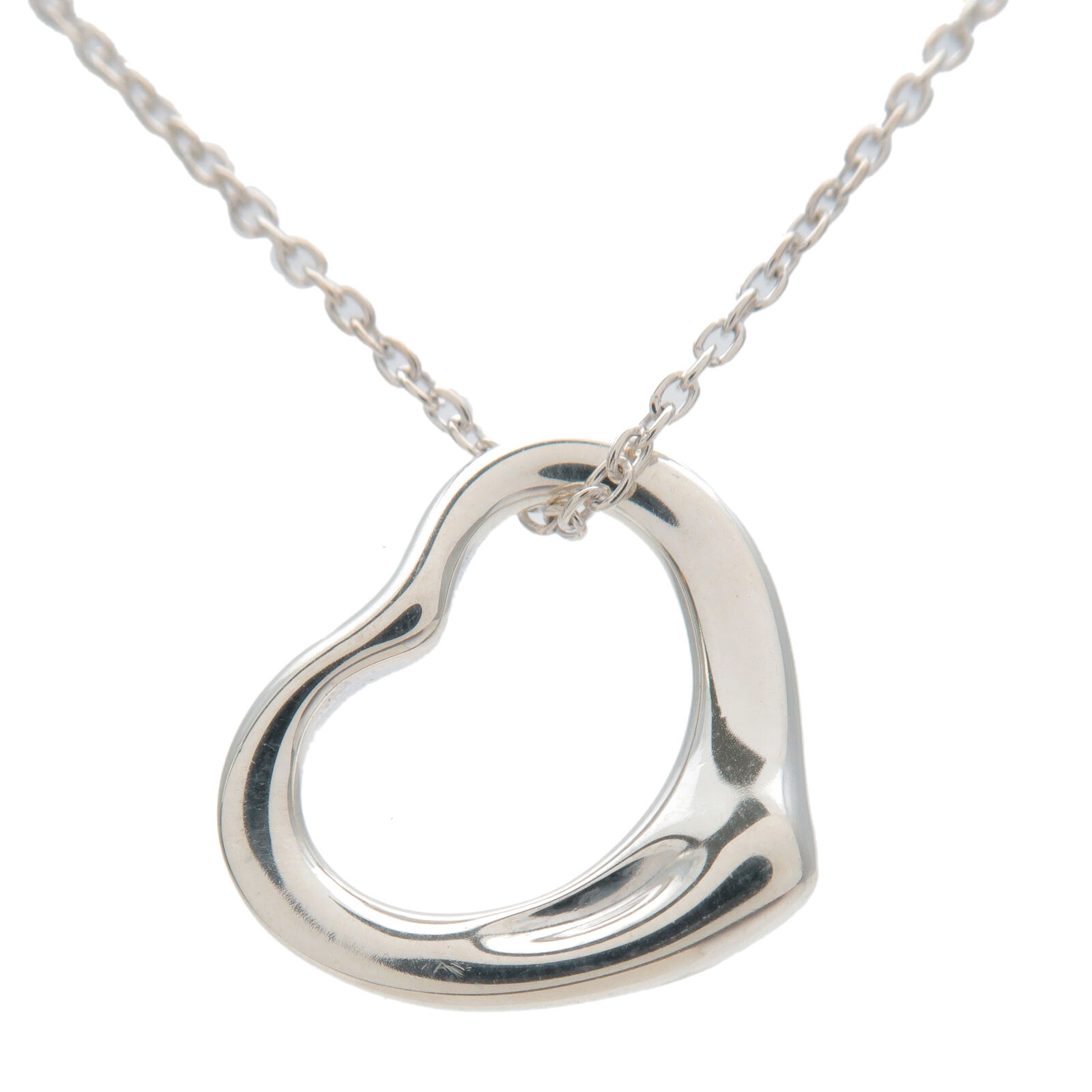 Tiffany  Co. Open Heart Necklace Small