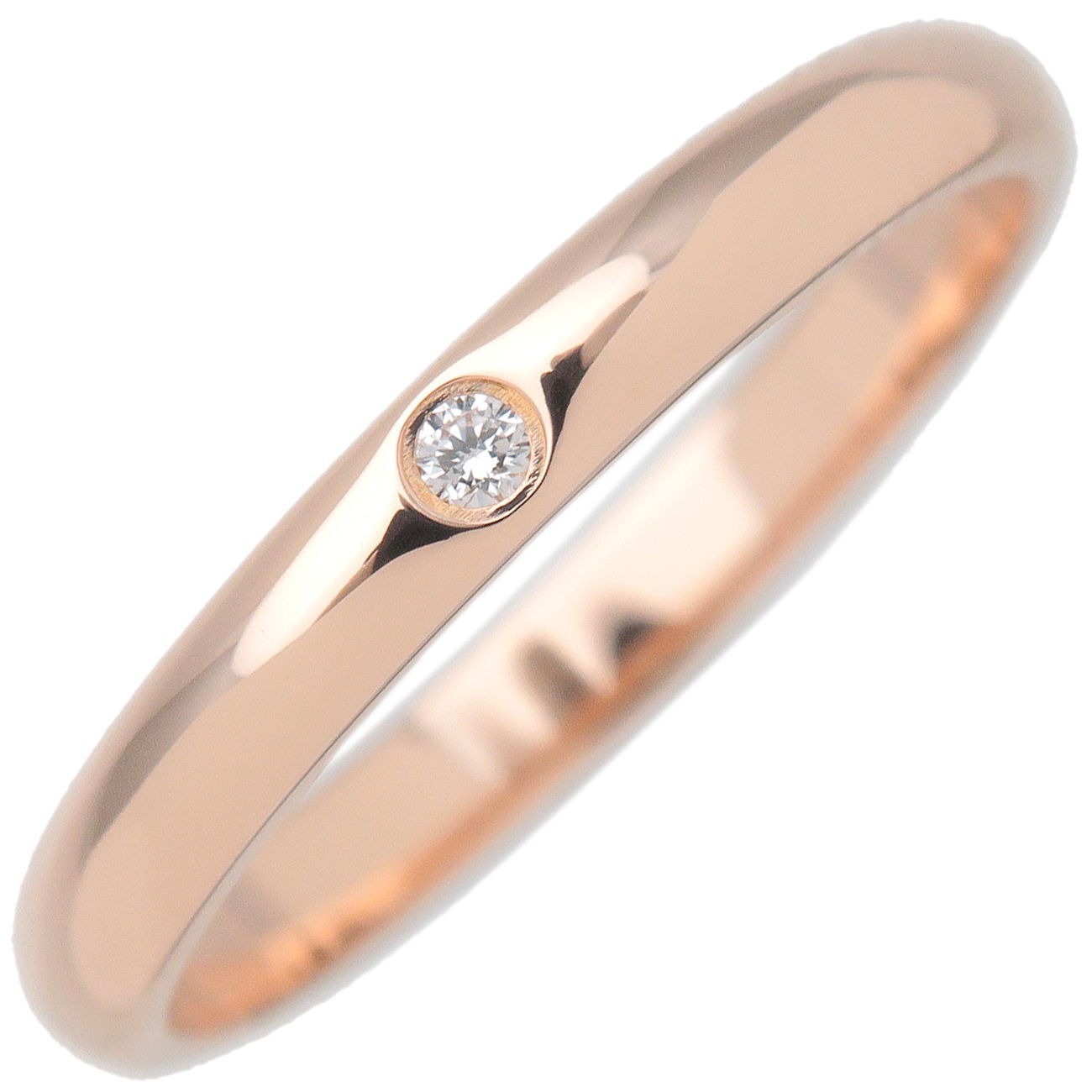 Auth Cartier Wedding Ring 1P diamond