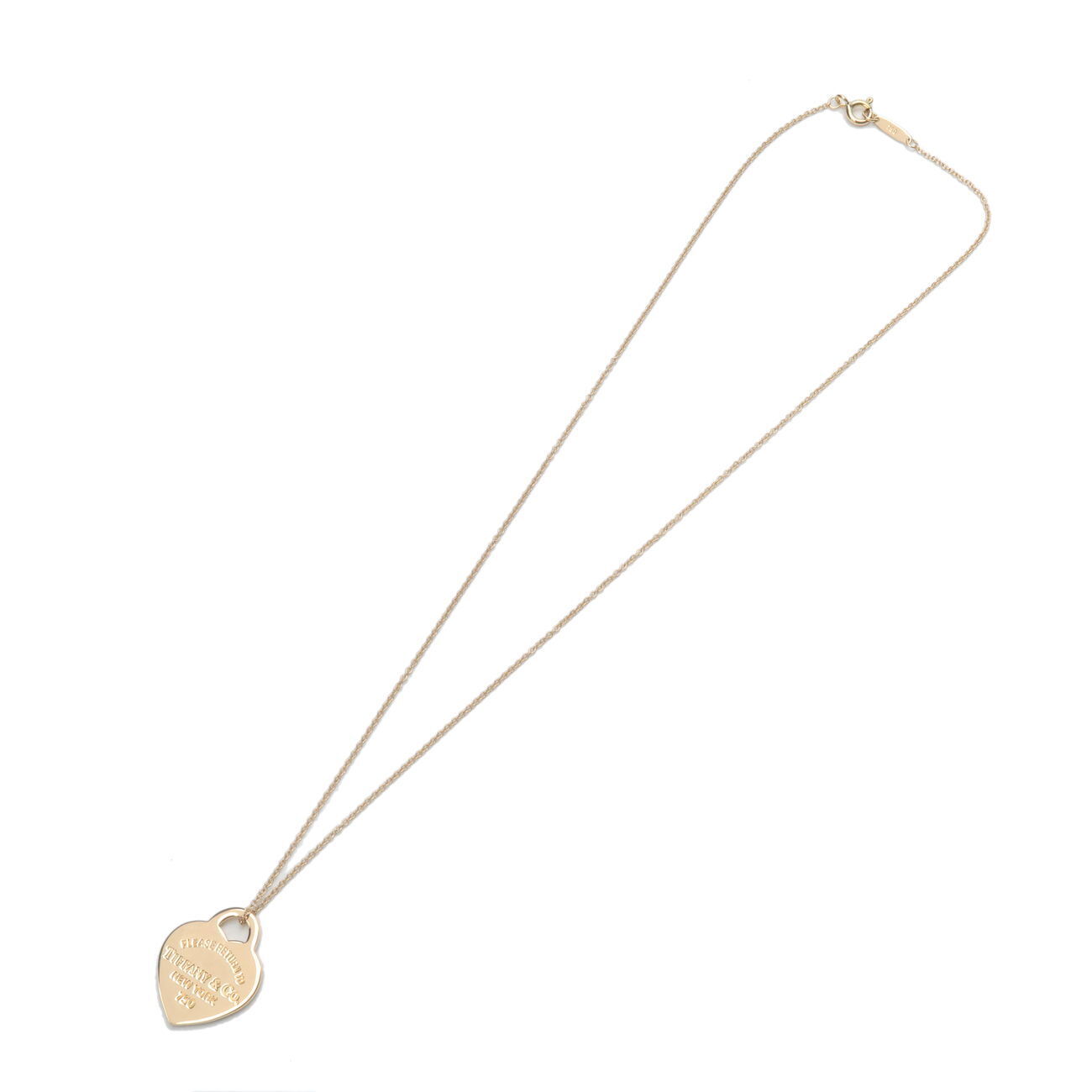 Auth Tiffany&Co. Return to Tiffany Heart Tag Necklace