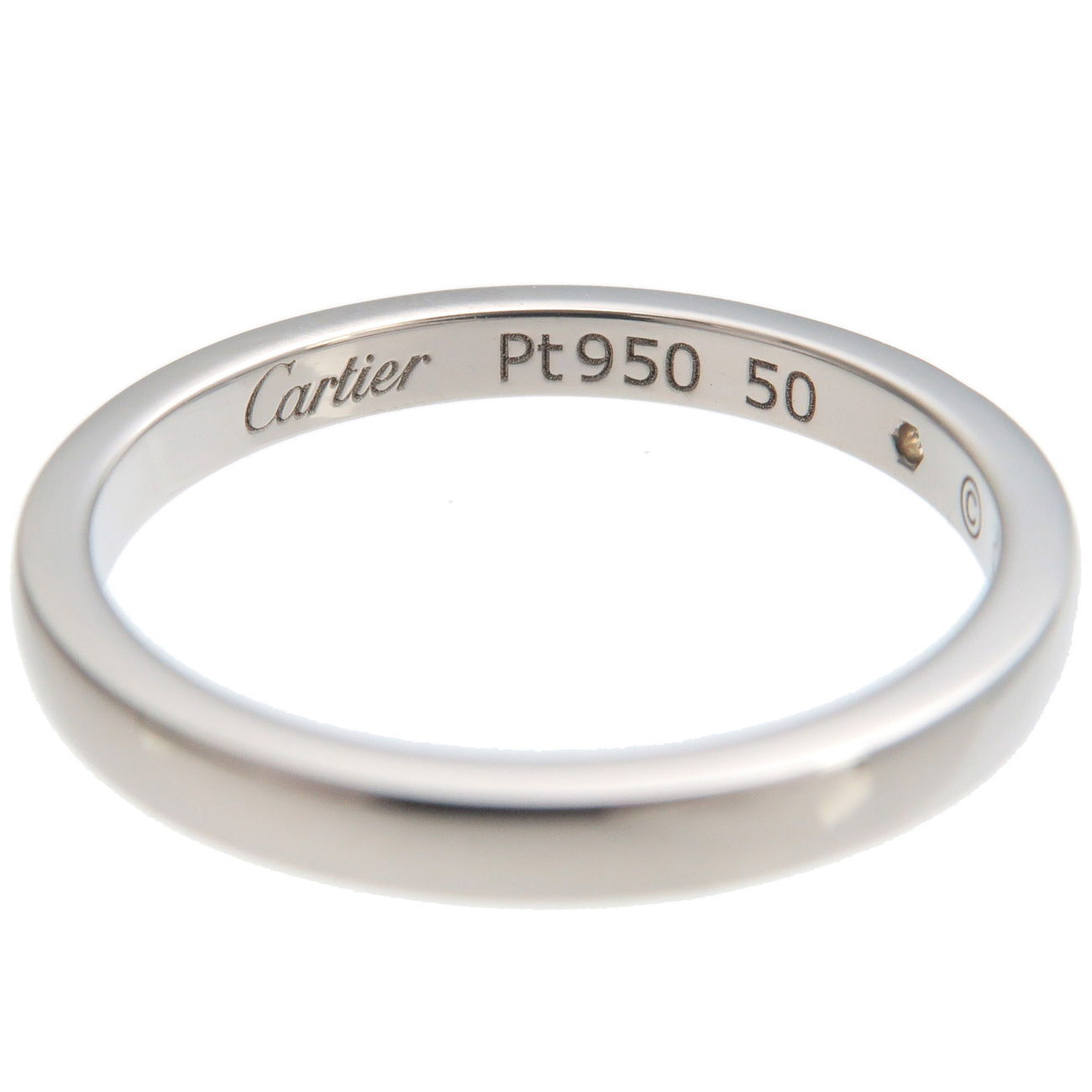 Cartier Ballerina Wedding Ring 1P Diamond PT950 Platinum | Cartier