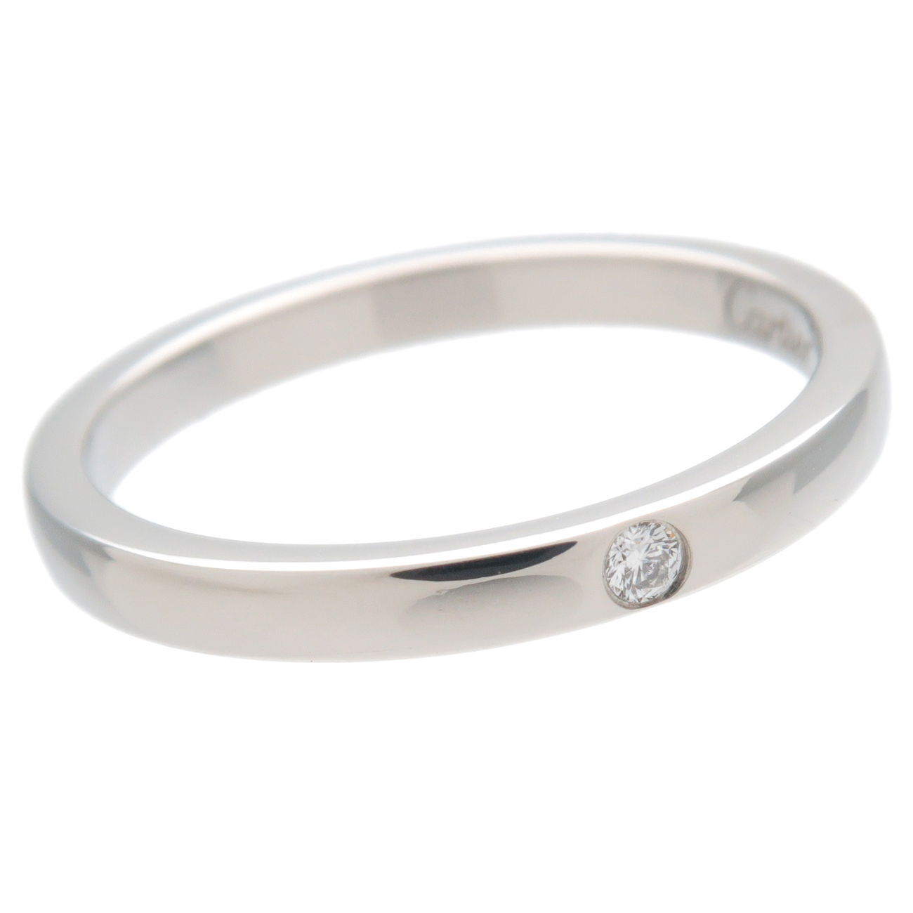 Cartier Ballerina Wedding Ring 1P Diamond PT950 Platinum | Cartier