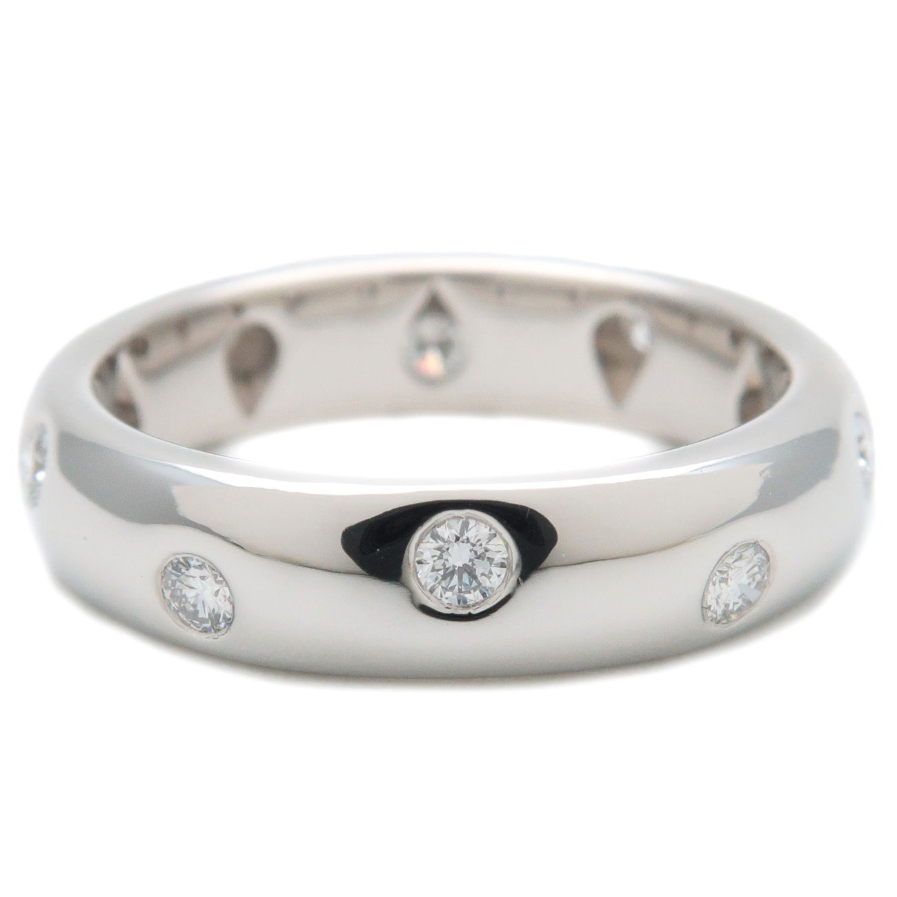 Authentic TiffanyCo. Dots Ring 10P Diamond PT950 Platinum