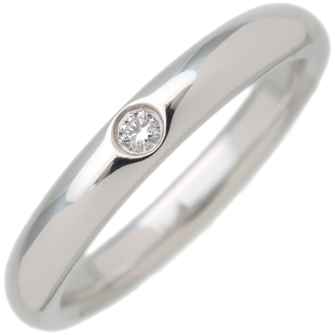 Auth TiffanyCo. Stacking Band Ring