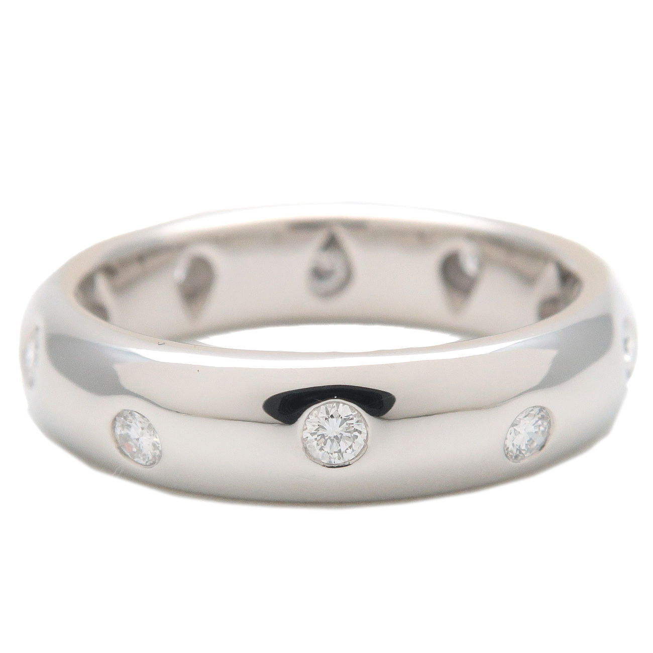 Authentic TiffanyCo. Dots Ring 10P Diamond PT950 Platinum