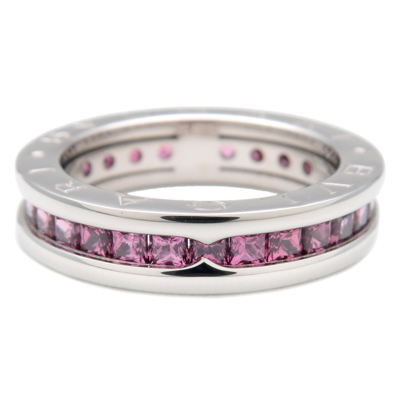 BVLGARI B-ZERO1 Rhodolite Garnet Ring  White Gold