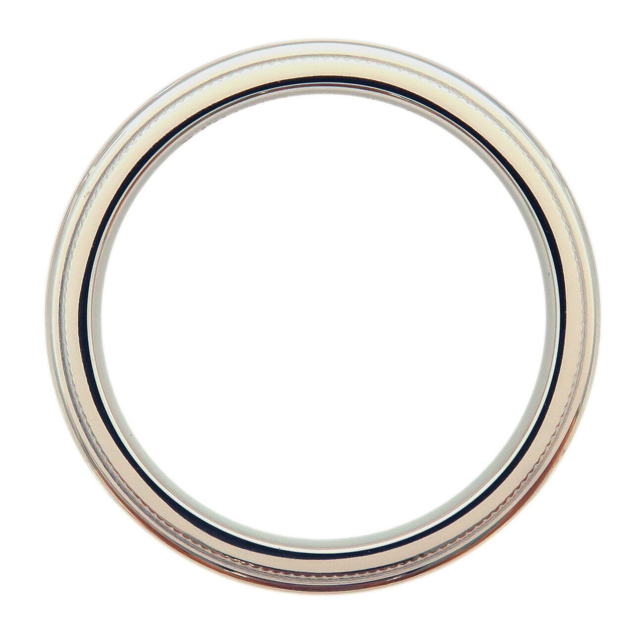 Tiffany  Co. Milgrain Band Ring PT950 Platinum