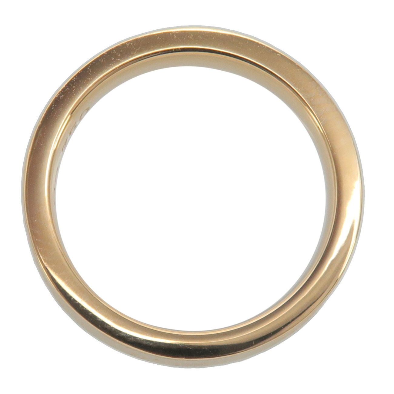 Authentic Tiffany&Co. 1837 Narrow Ring K18YG Yellow Gold