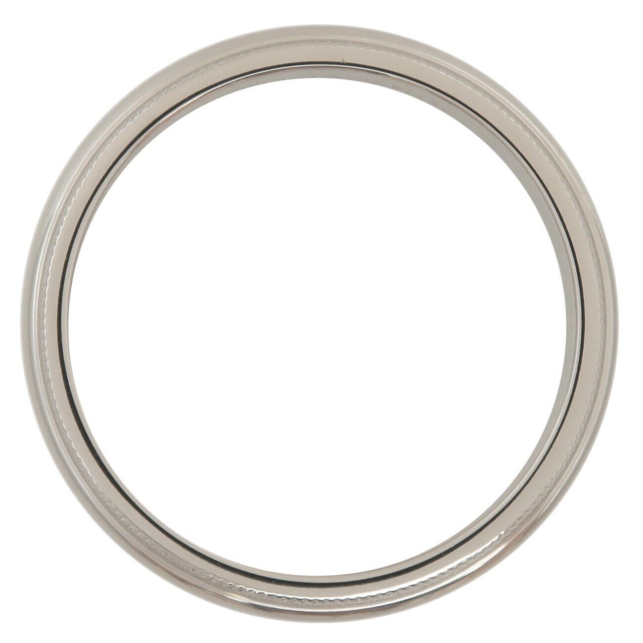 Tiffany  Co. Milgrain Band Ring PT950 Platinum