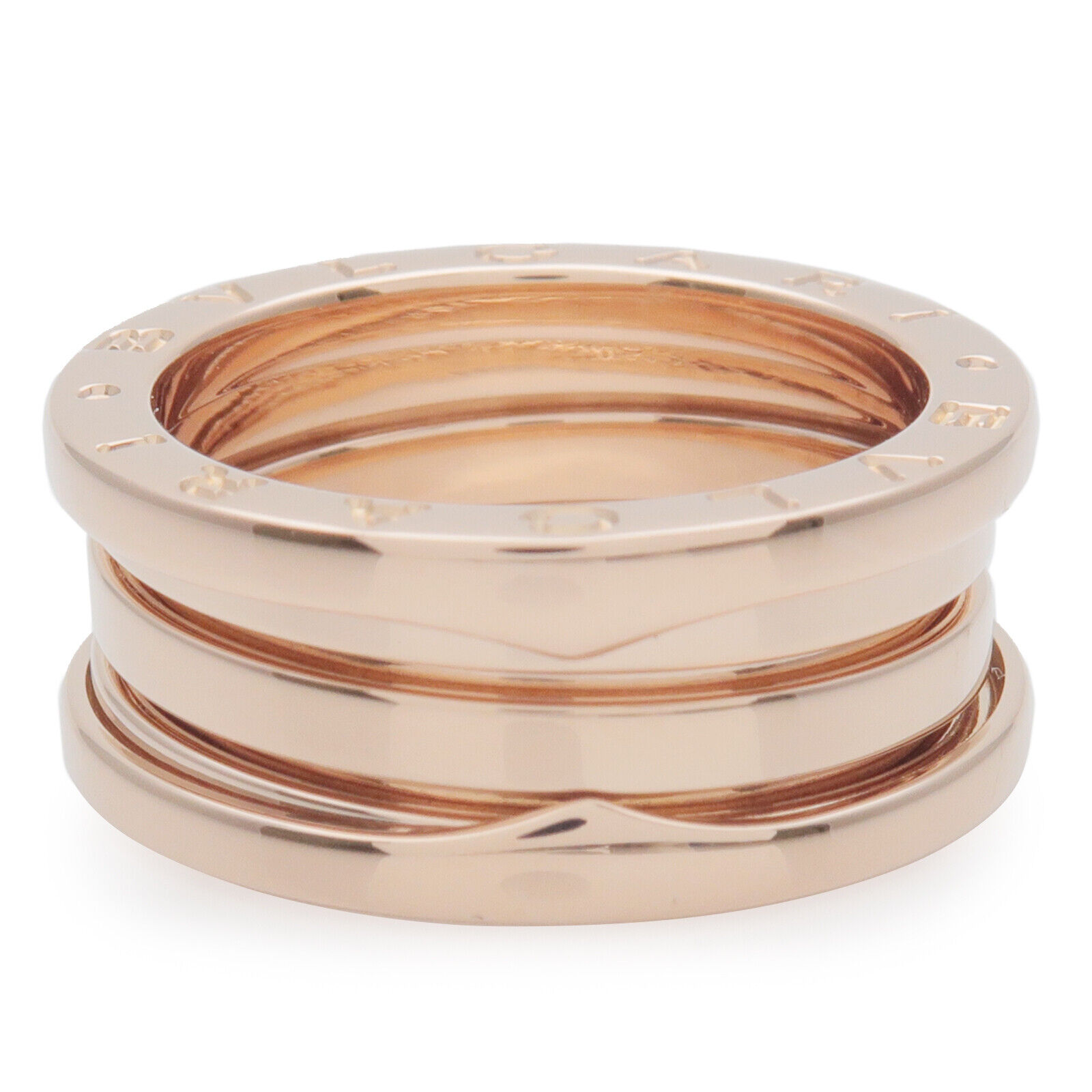 BVLGARI B-Zero1 Ring 3 Band K18PG 750PG Rose Gold