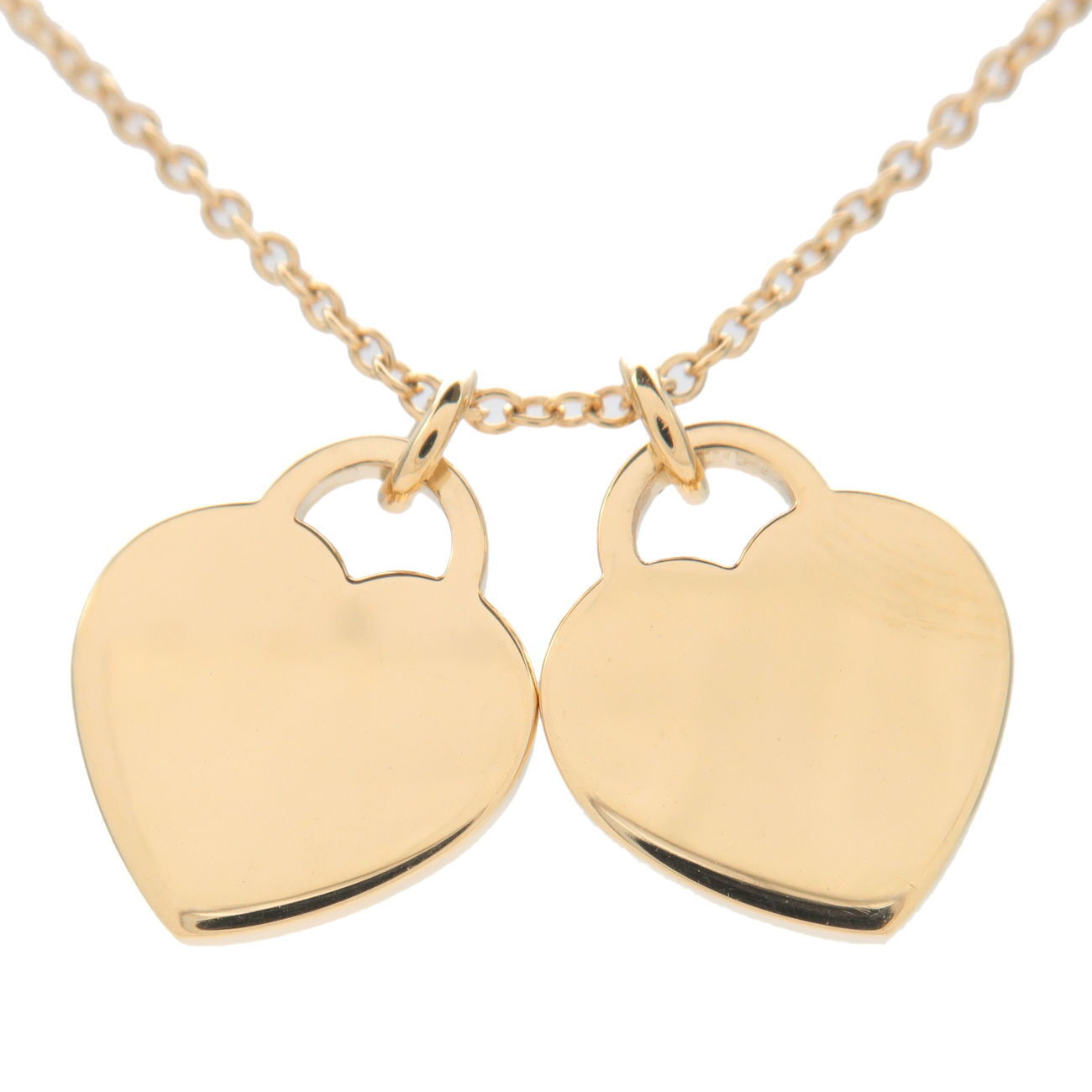 Tiffany&Co. Return to Tiffany Mini Double Heart Tag Necklace