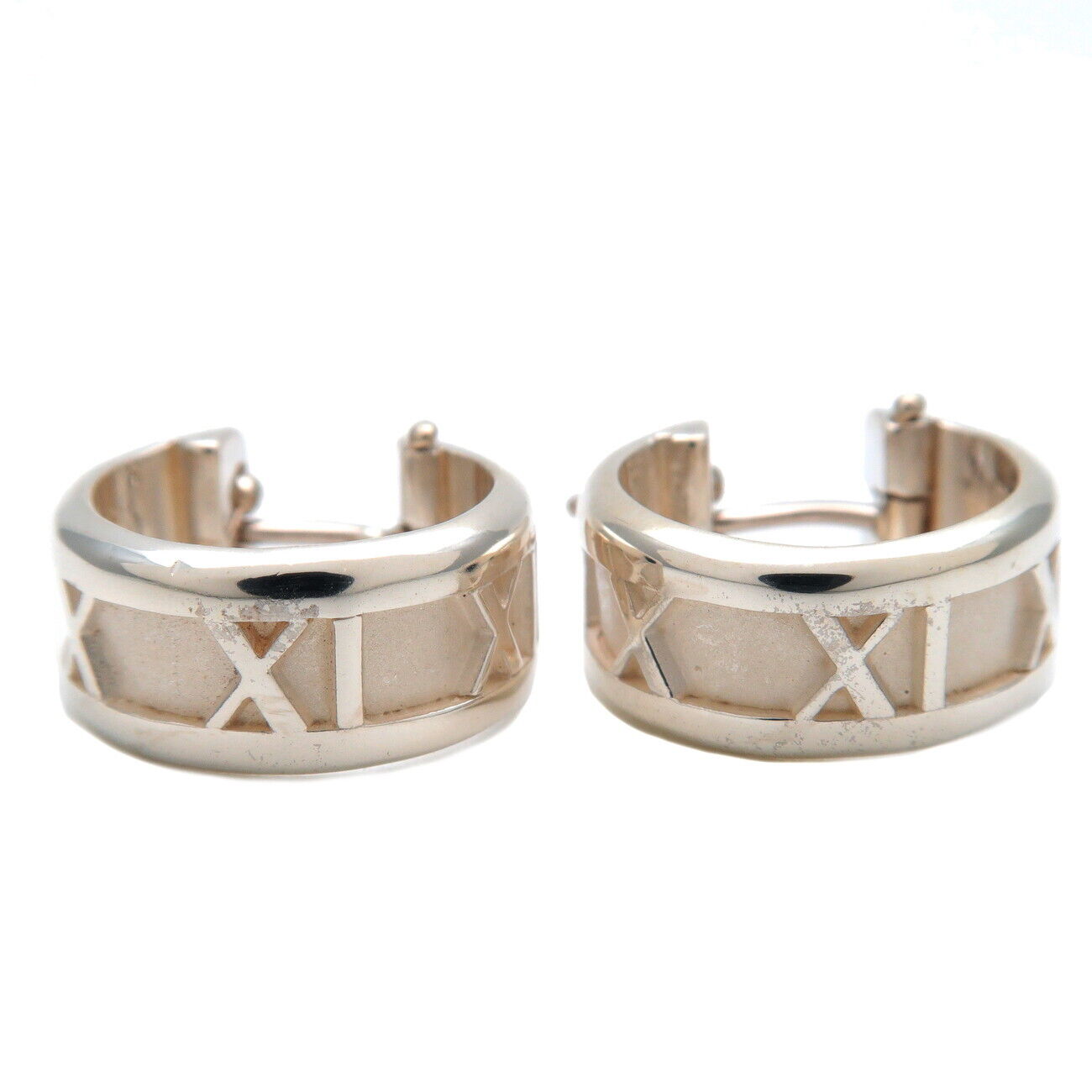Tiffany&Co. Atlas Hoop Earrings SV925 Sliver 925