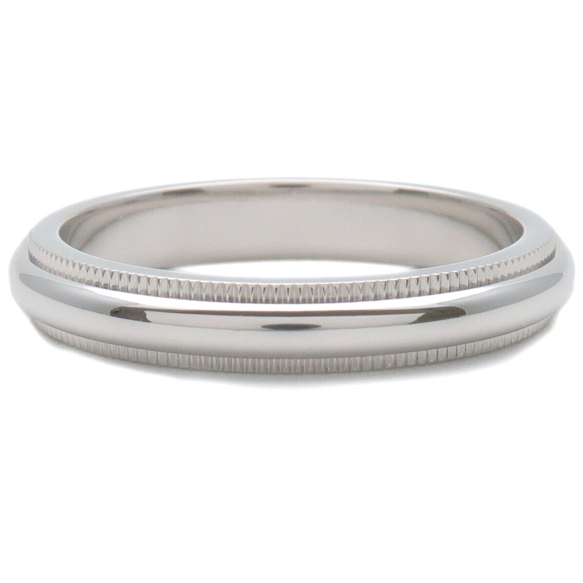 Tiffany  Co. Milgrain Band Ring PT950 Platinum