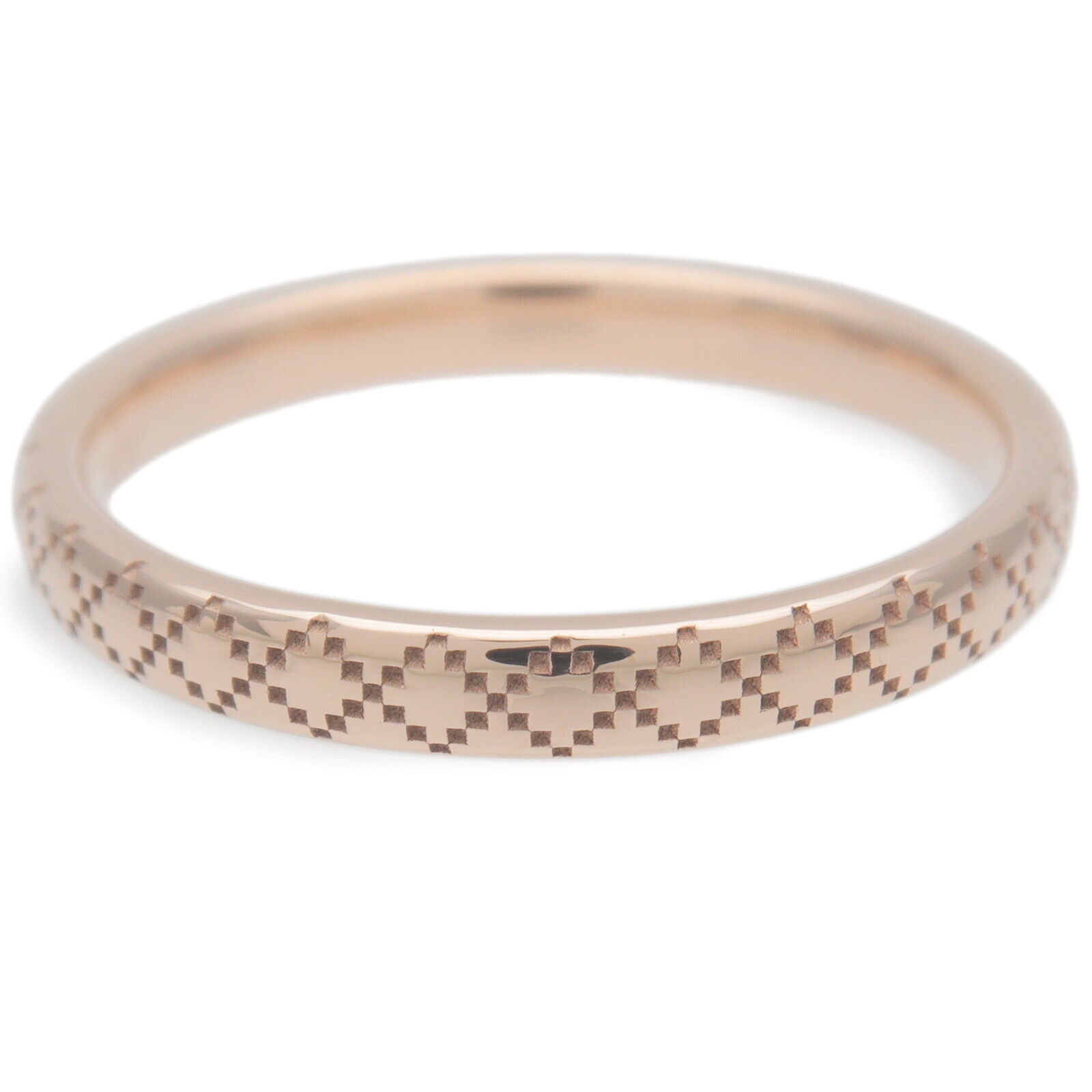 GUCCI Diamantissima Ring K18PG 750PG Rose Gold