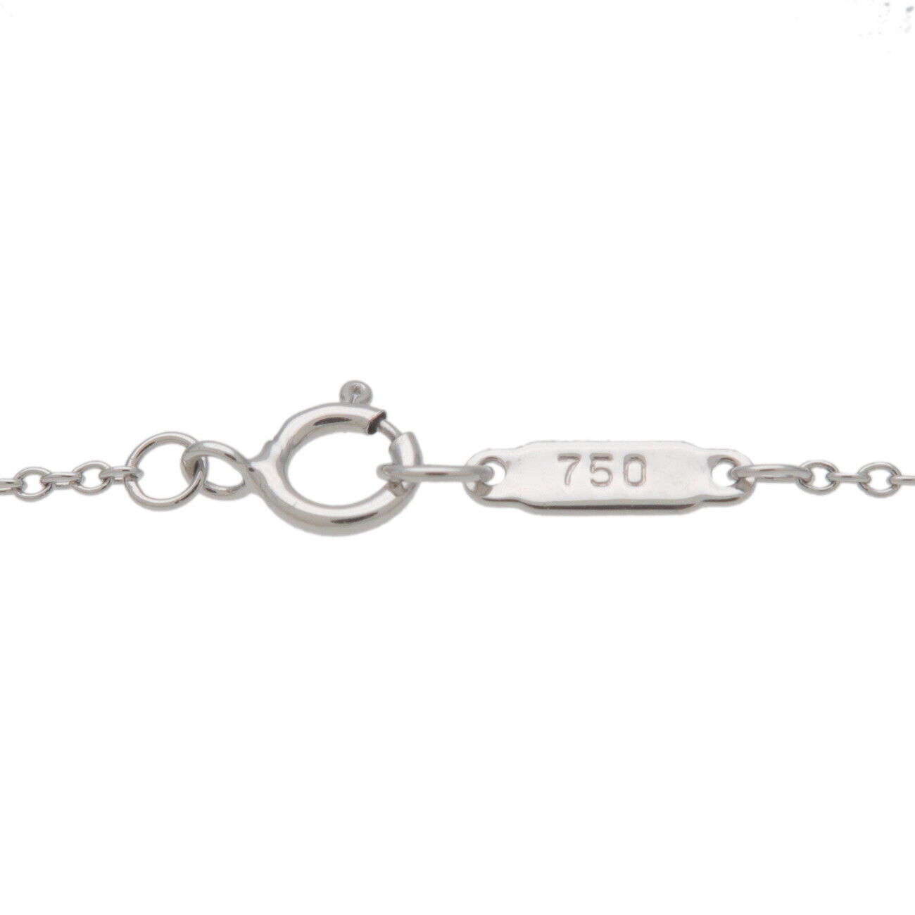 Tiffany&Co. Atlas Open Bar Necklace K18WG 750WG White Gold Used F