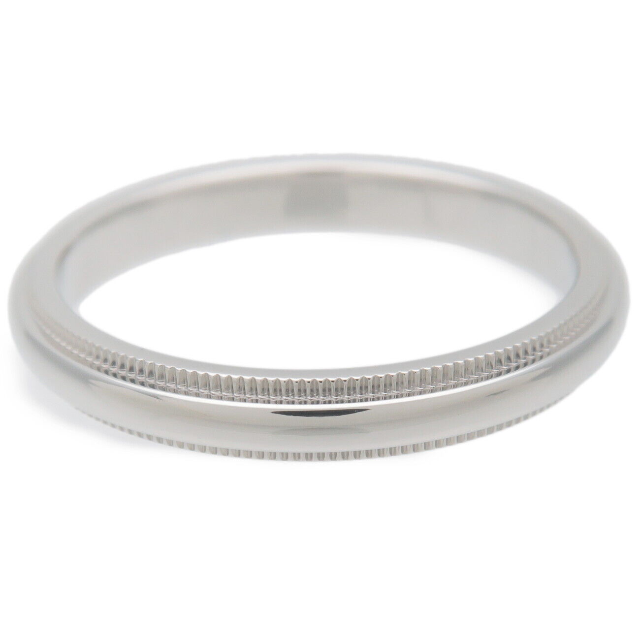 TiffanyCo. Milgrain Band Ring PT950 Platinum
