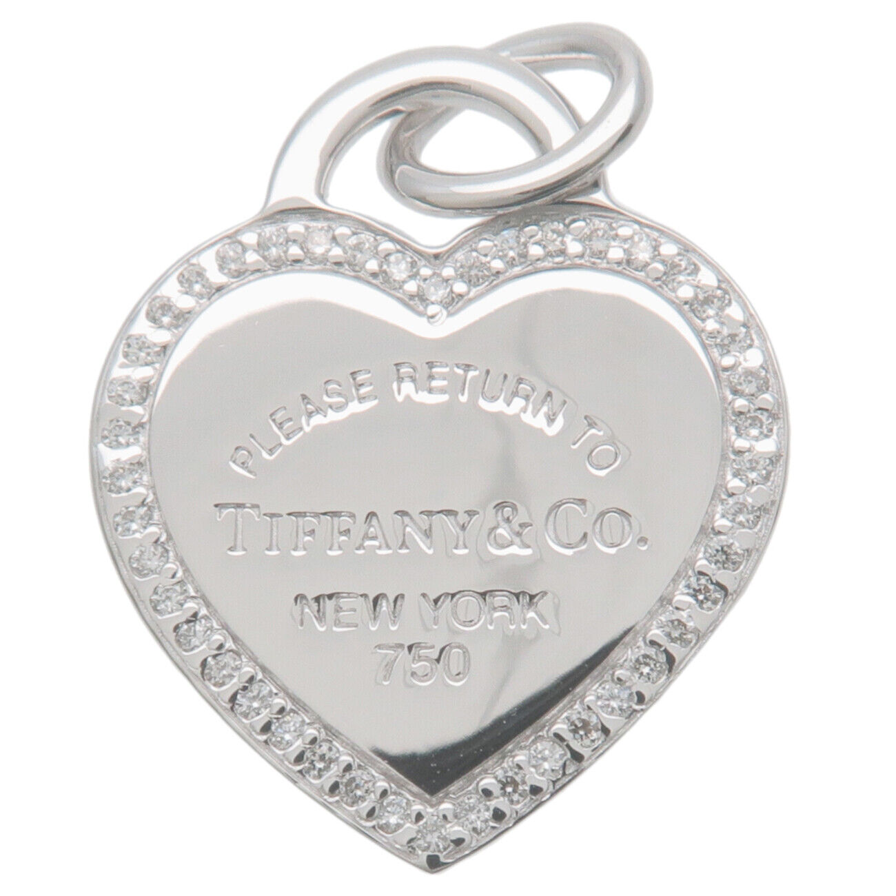 Tiffany&Co. Return To Tiffany Heart Tag Diamond Pendant