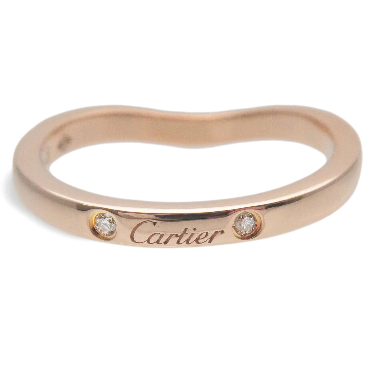 Cartier Ballerina Curve Wedding Ring 3P Diamond