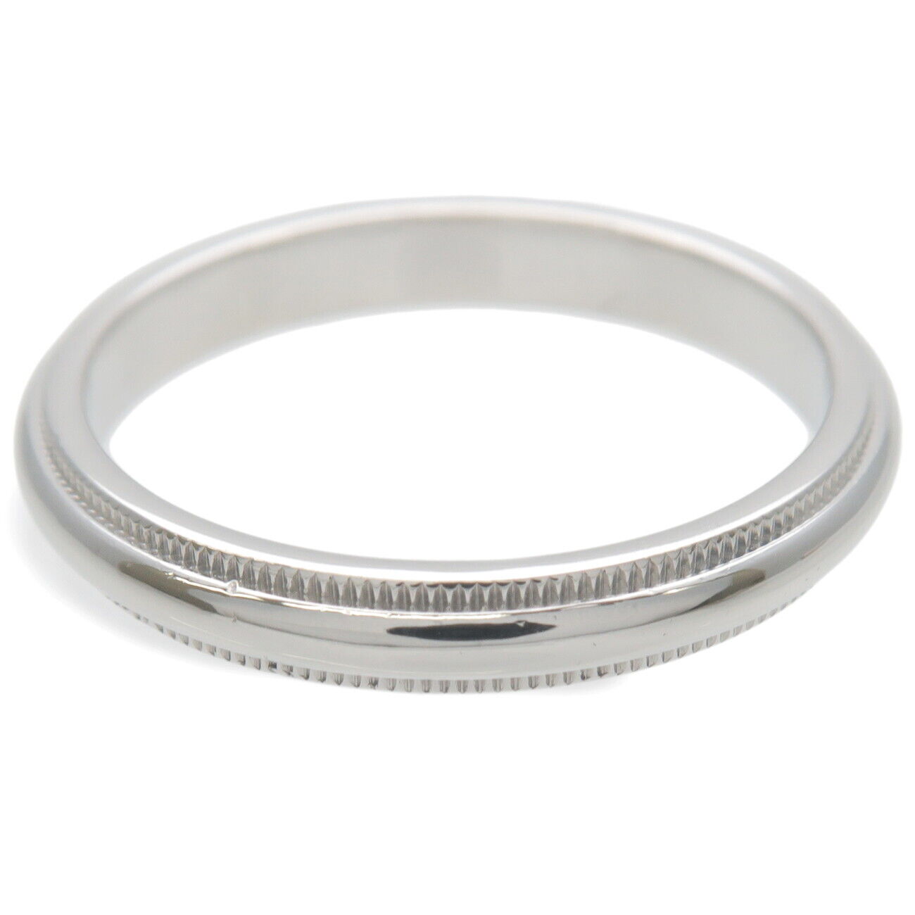 TiffanyCo. Milgrain Band Ring PT950 Platinum