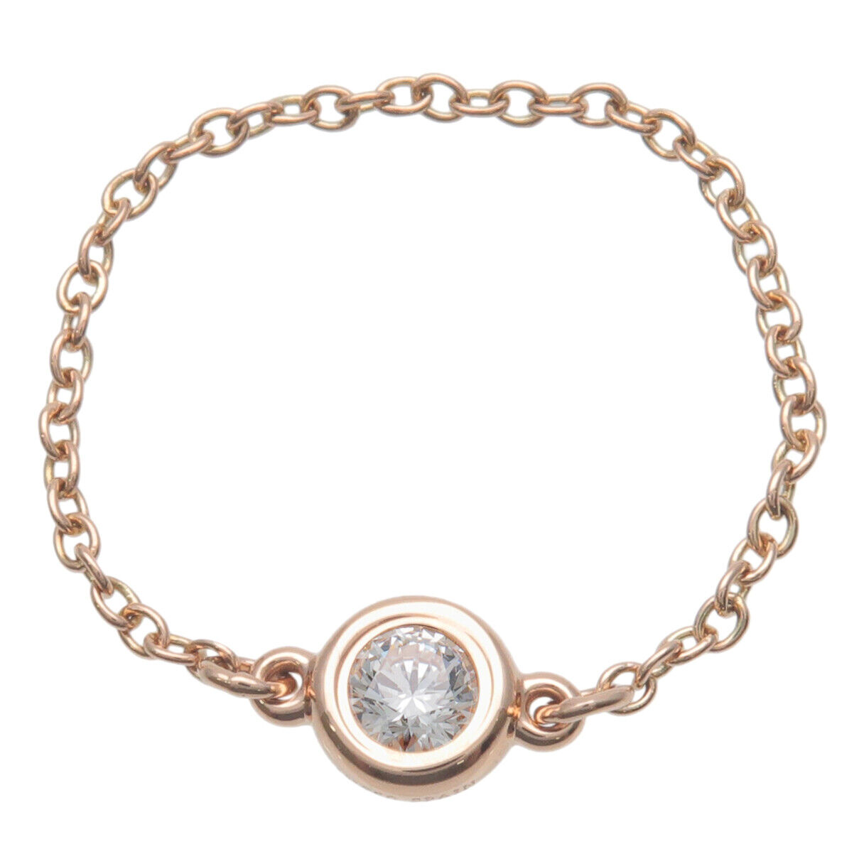 Tiffany&Co. BytheYard 1P Diamond Ring 0.07ct K18 Rose Gold