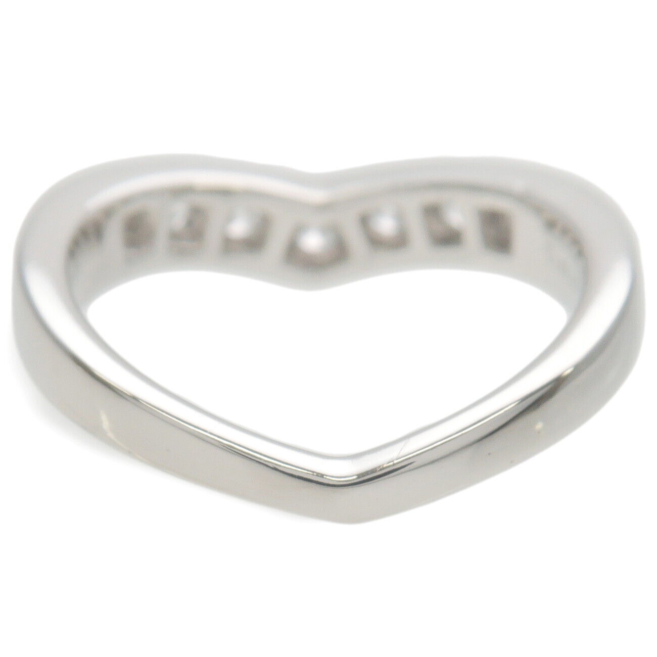 Tiffany&Co. V Band Ring 7P Diamond PT950 Platinum | Tiffany&Co