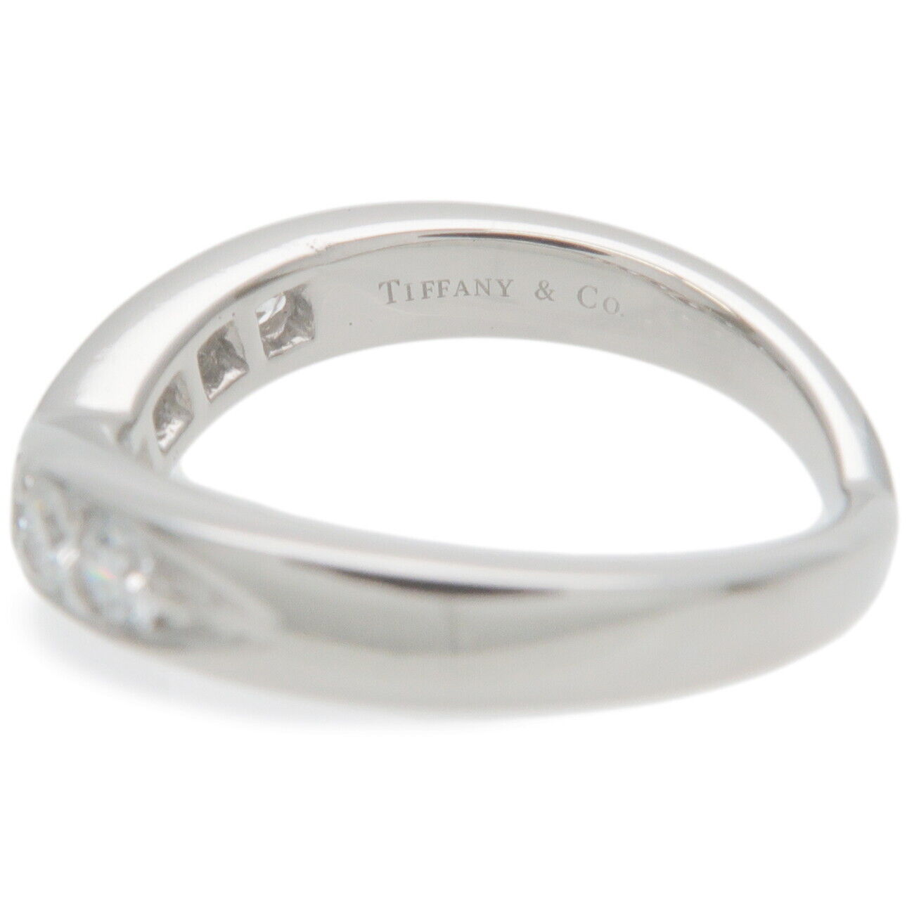 Tiffany&Co. V Band Ring 7P Diamond PT950 Platinum | Tiffany&Co 