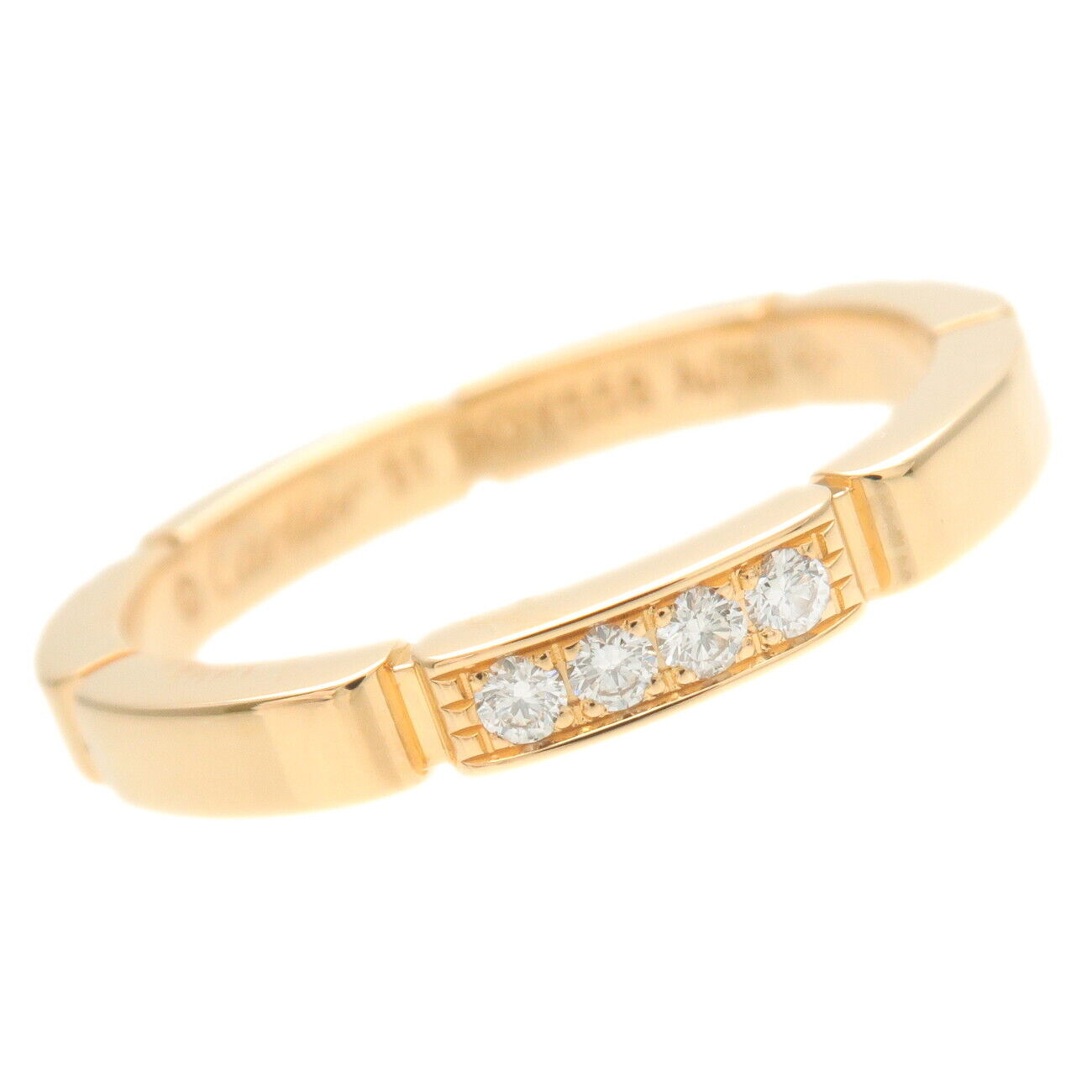 Cartier Maillon Panthere Ring 4P Diamond K18 Yellow Gold