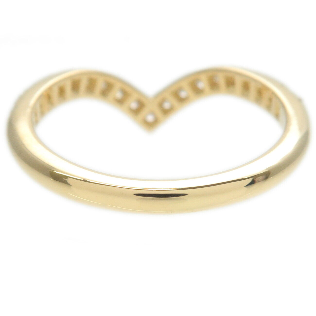 Tiffany&Co. Soleste V Ring Diamond K18 750YG Yellow Gold | Cartier 
