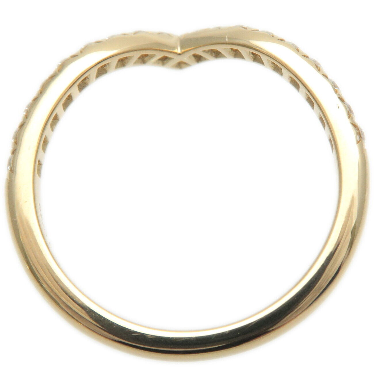 Tiffany&Co. Soleste V Ring Diamond K18 750YG Yellow Gold | Cartier 