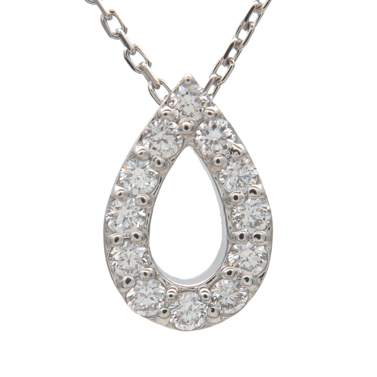 VENDOME AOYAMA Diamond Necklace 0.12ct PT950 PT850 Platinum
