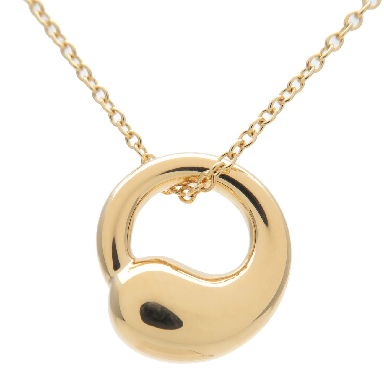 TiffanyCo. Eternal Circle Necklace K18YG 750YG Yellow Gold