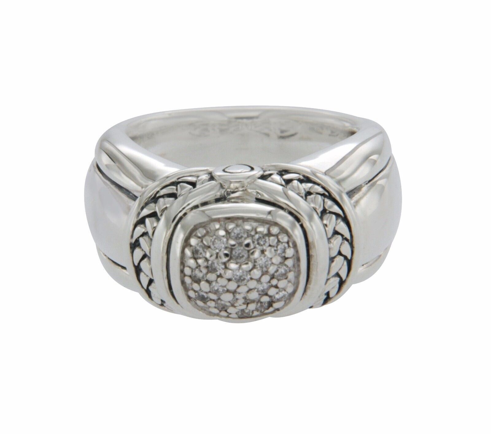 ¦Scott Kay 925 Sterling Silver Diamonds Engagement Ring Size