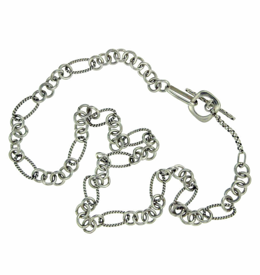 Handmade Women's 925 Sterling Silver Bali Link 9MM Chain Necklace