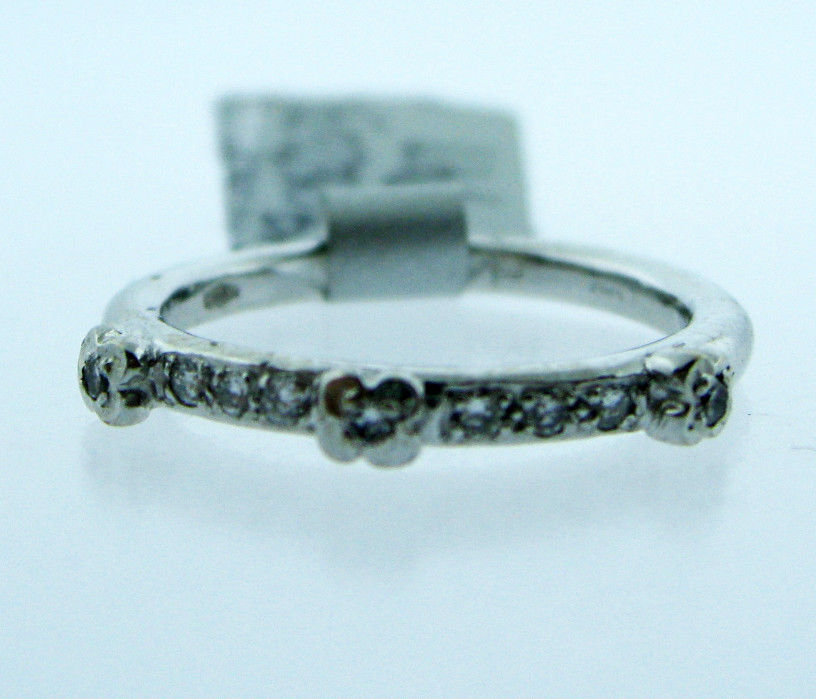 14K White Gold Diamond Ring Size 5.5