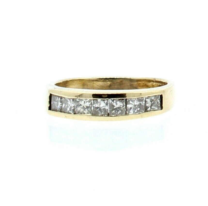 Fine Estate 14k Yellow Gold .75ct Princess Cut Diamond  Ladies Ring Size 6