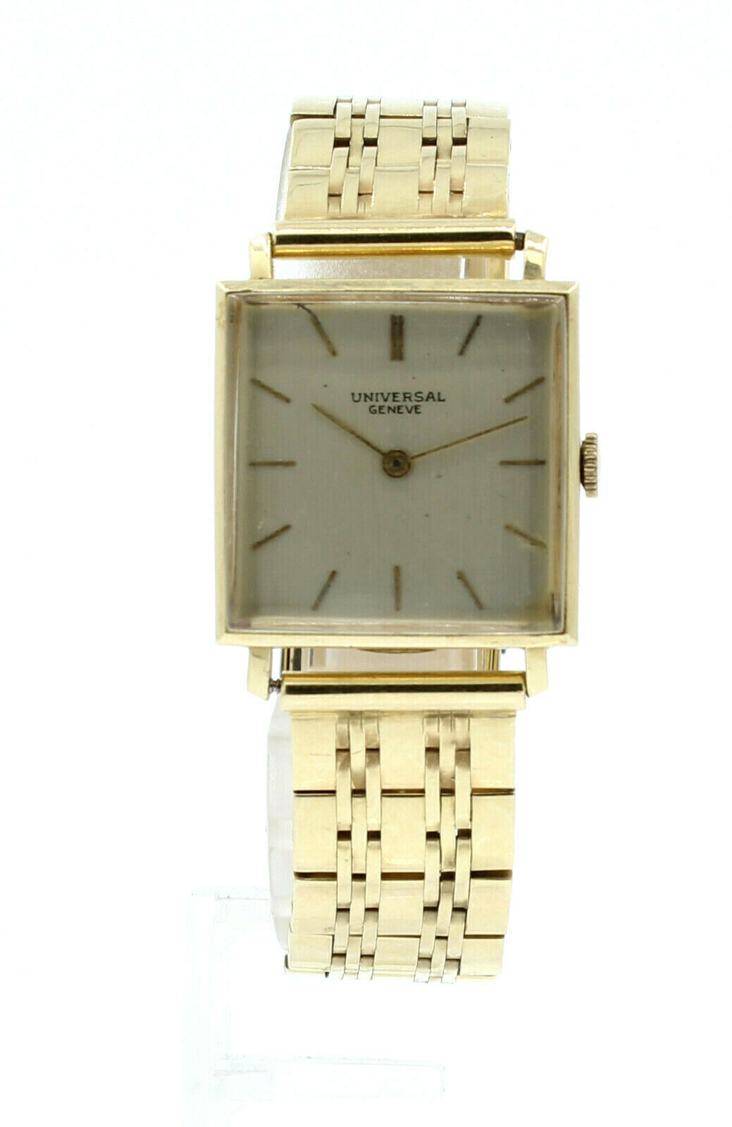 Vintage Universal Geneve 14K Yellow Gold Mechanical Square Men's Watch 57.3g