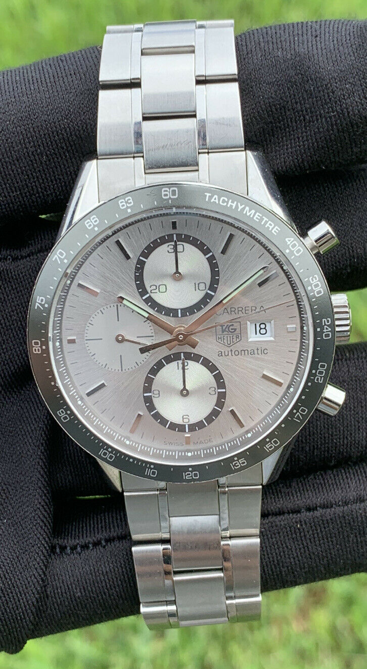 TAG Heuer CV2011 Carrera Chronograph Silver Dial Automatic Men’s Watch