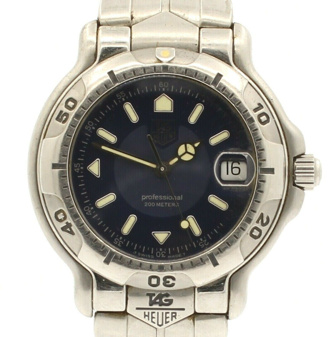 TAG Heuer Professional 200m WH１１１１ 腕時計 Tag Heuer Professional 200 Black Dial Stainless Steel Quartz Watch
