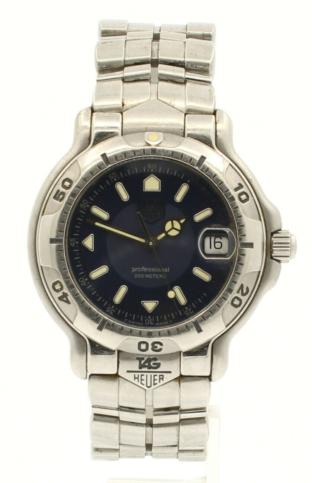 Tag Heuer Professional 200 Black Dial Stainless Steel Quartz Watch WH1115-K1
