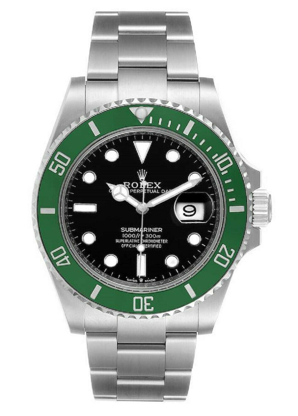 Rolex Submariner 126610LV New Kermit Men's Watch 41mm