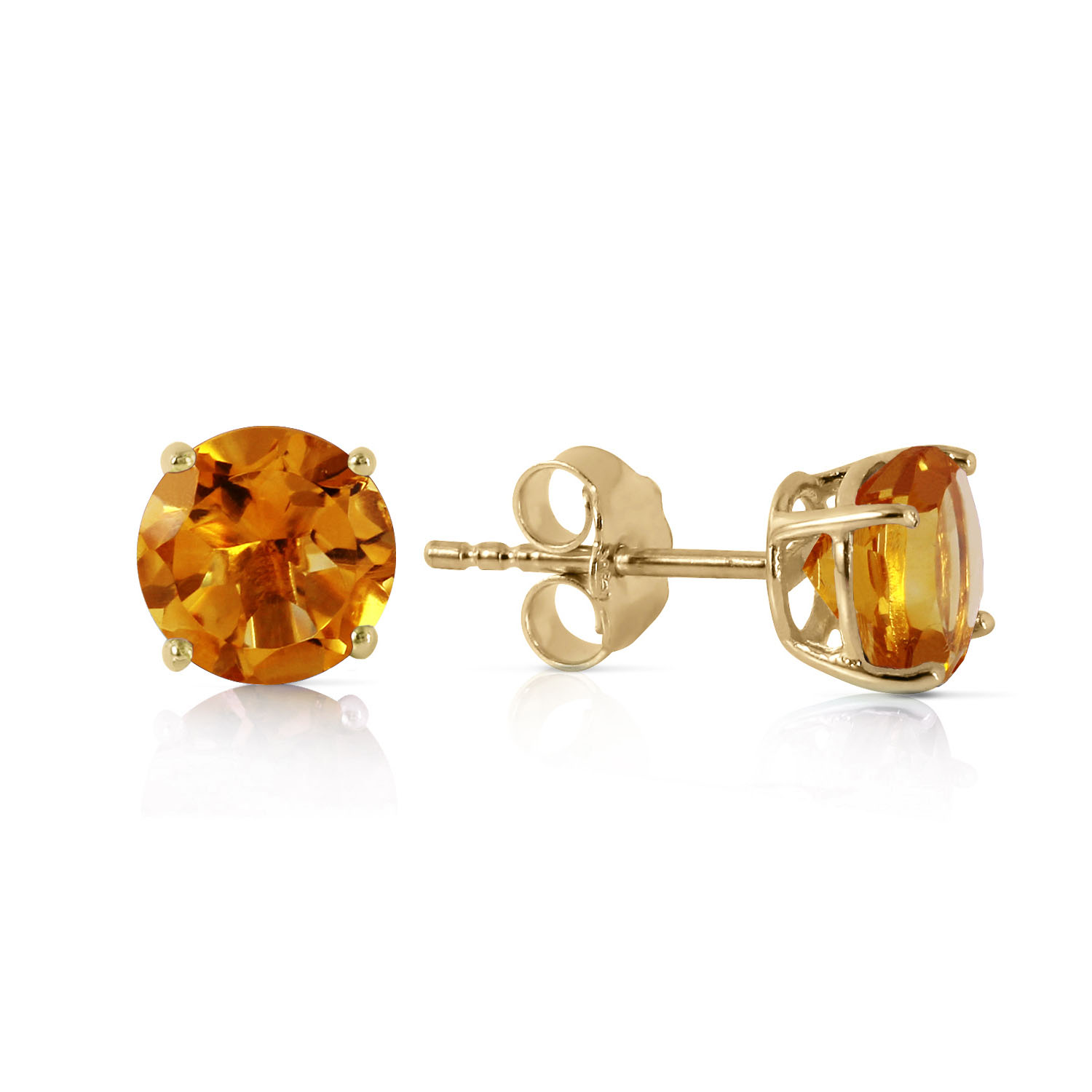 0.95 CTW 14K Solid Gold Somebody To Love Citrine Earrings