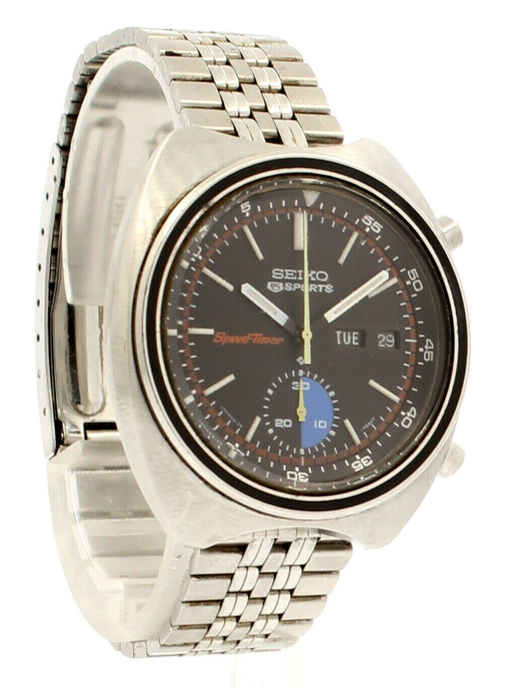 Seiko 5 sports SPEEDTIMER automatic chronograph watch 