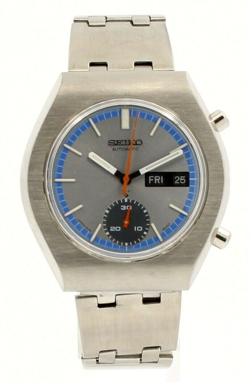 SEIKO chronograph DAY-DATE Stainless 40mm Men's Watch Ref: 6139-8029
