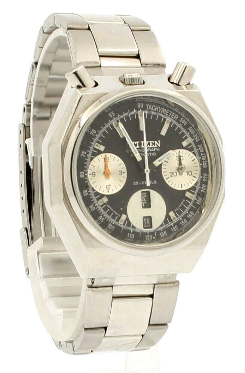 VINTAGE CITIZEN BULLHEAD CHRONOGRAPH AUTOMATIC STAINLESS CAL. 8110