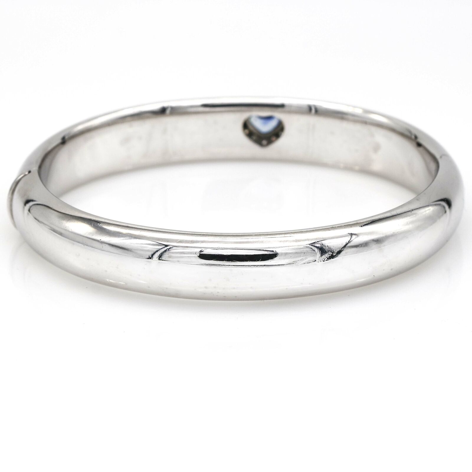 Chopard Sapphire Diamond Love Bangle Bracelet in 18k White Gold  85 3418 12