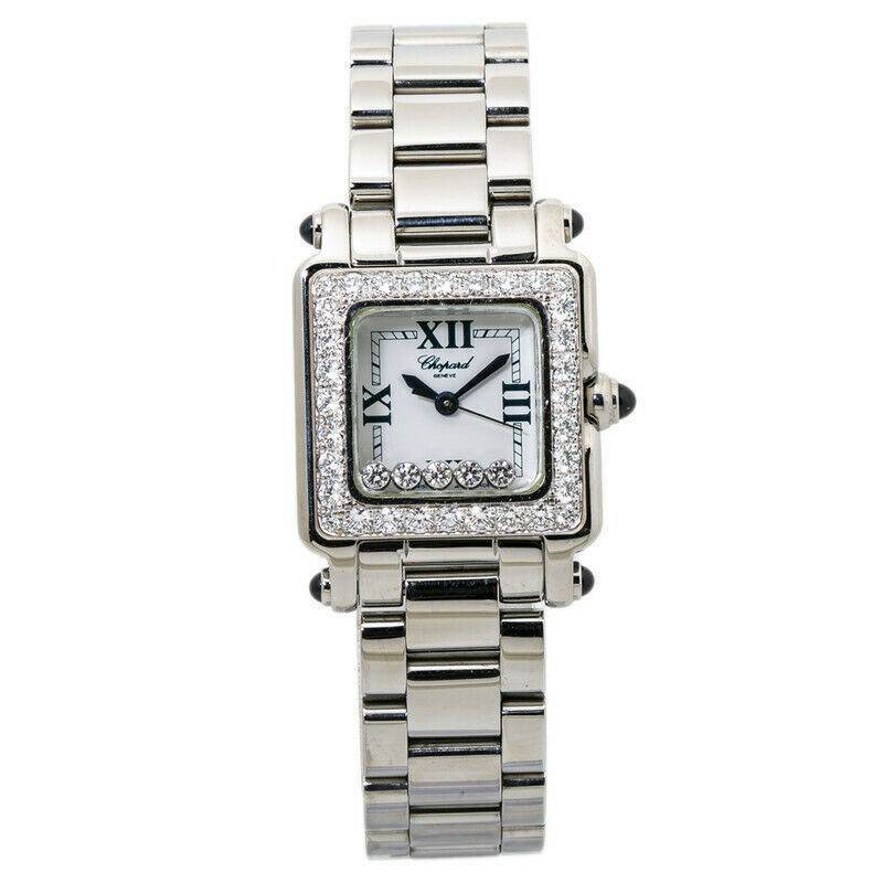 Chopard Happy Sport 27/8895-23 Quartz Women Factory Diamonds White Dial 23mm