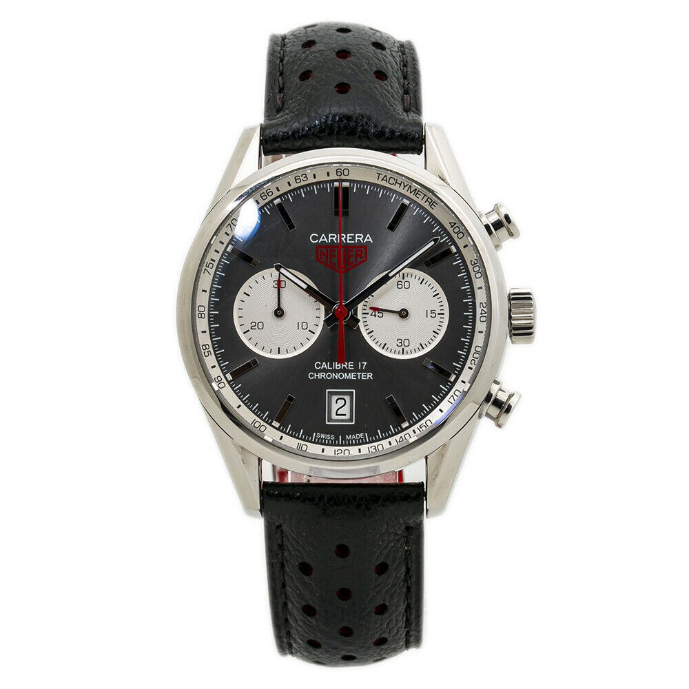 Tag Heuer CV5110  Carrera Calibre 17 Grey Dial Men's Wach 40mm Box  Card 2018