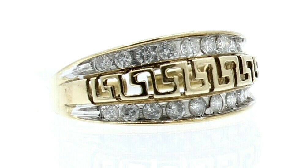 10K YELLOW GOLD 1.0ct DIAMOND LADIES RING SIZE 8